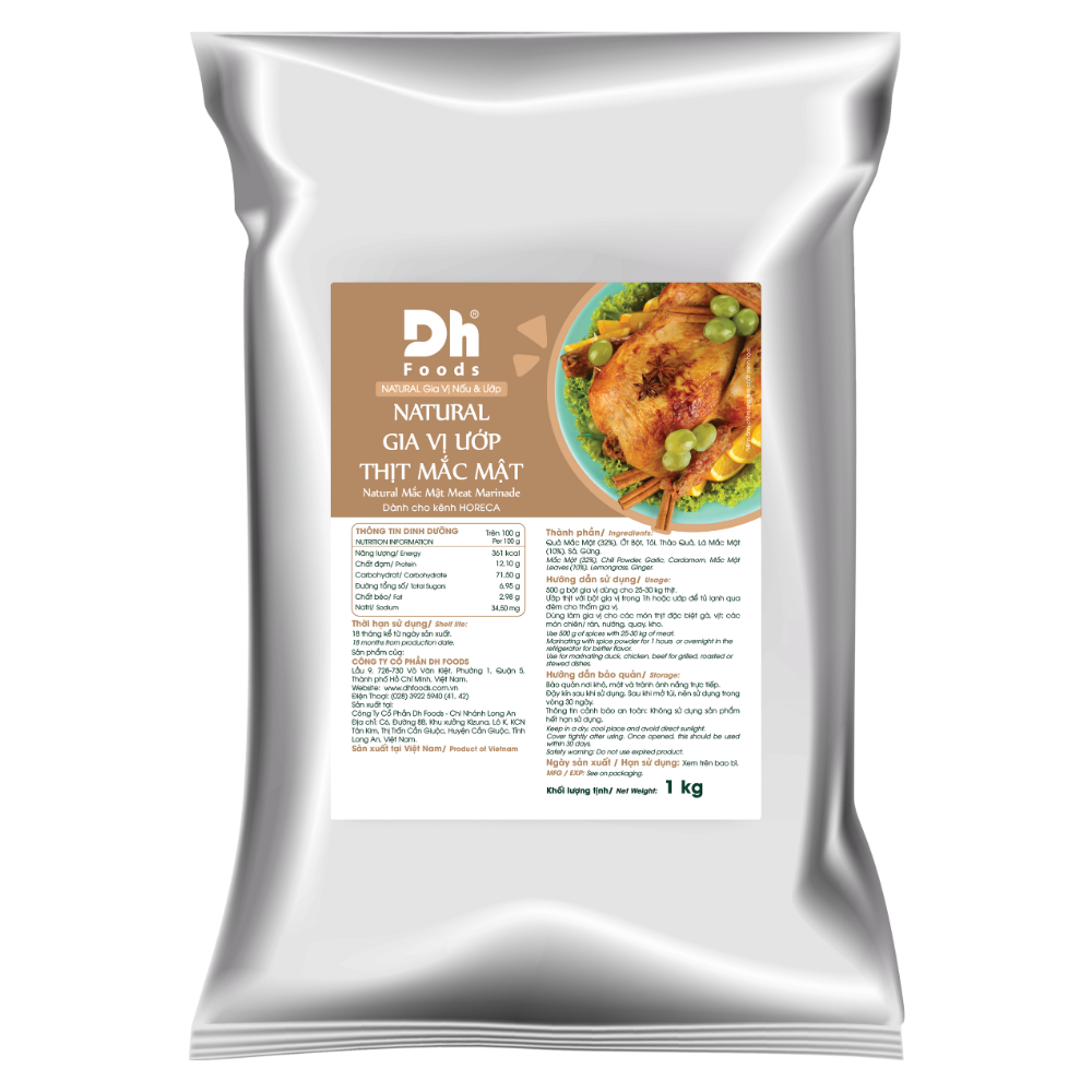 NATURAL Gia Vị Ướp Thịt Mắc Mật - Big Size