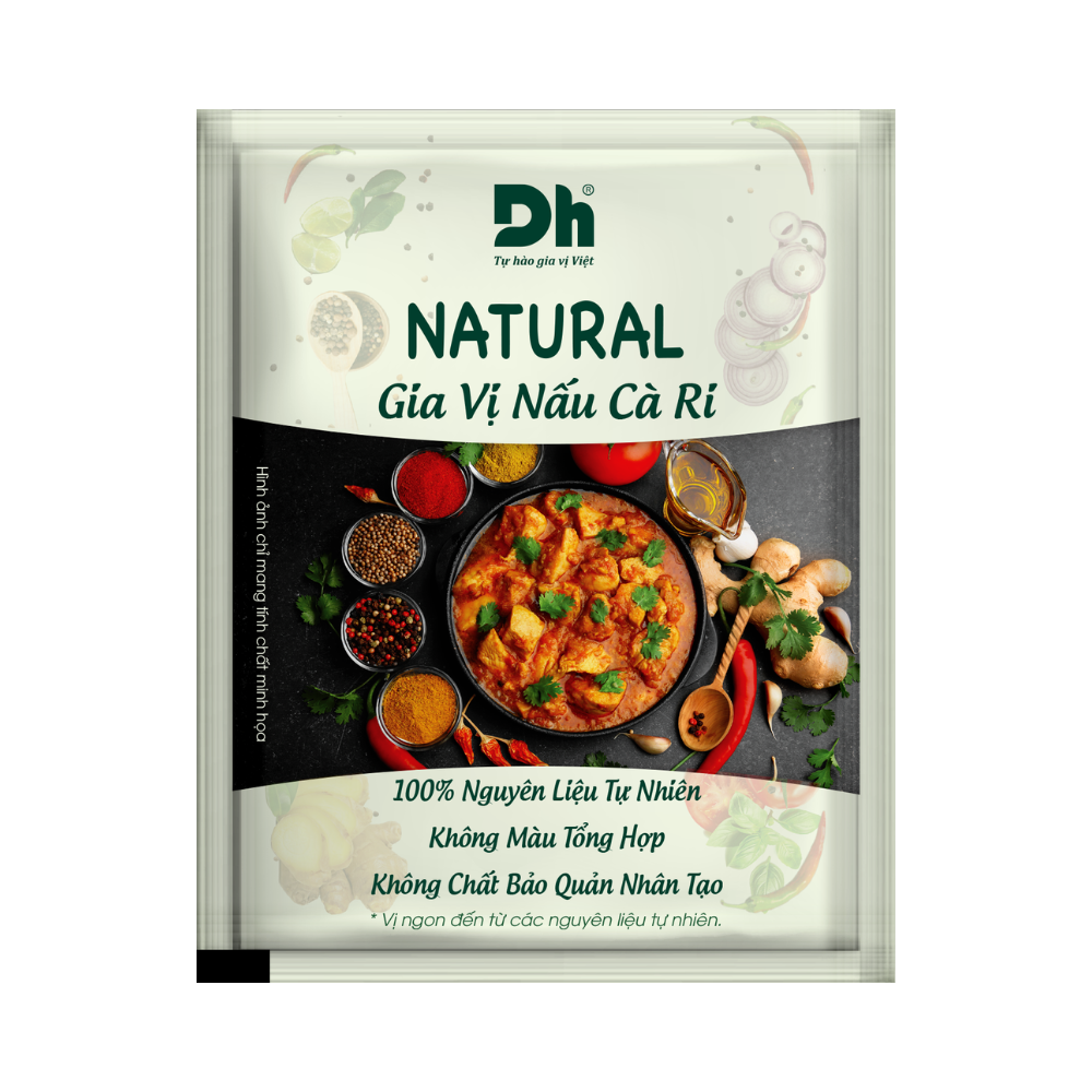 Natural Gia Vị Nấu C&agrave; Ri