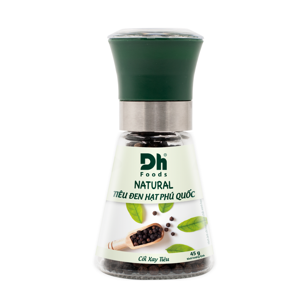 Natural Ti&ecirc;u Đen Hạt Ph&uacute; Quốc - Nắp cối xay Ceramic
